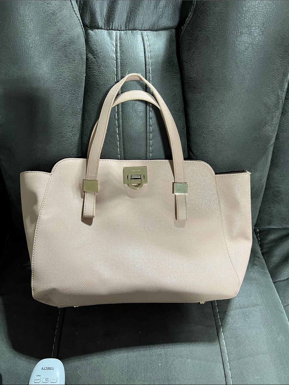 Ivanka Trump Blush Pink Tote with Gold Hardware